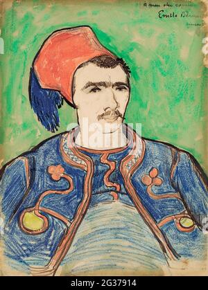 The Zouave (1888) by Vincent Van Gogh. Stock Photo