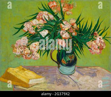 Oleanders (1888) by Vincent Van Gogh. Stock Photo