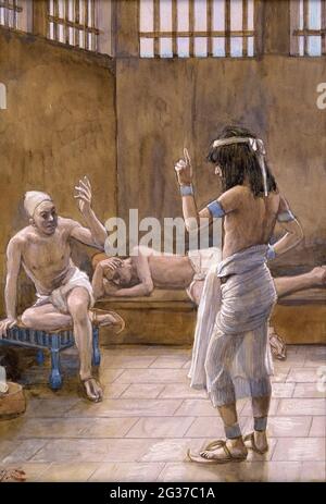 Joseph Interprets Pharaoh s Dream c. 1896 by James Jacques