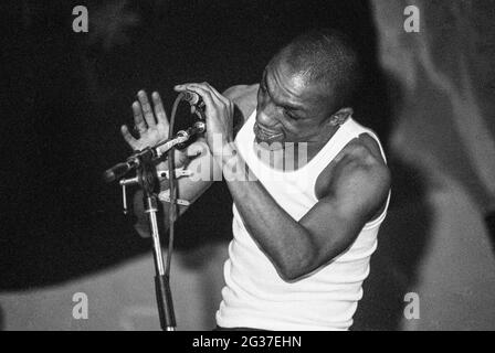 Tricky at The Glastonbury Festival 1998, Somerset, England, United Kingdom. Stock Photo