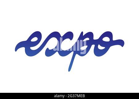 Expo vector lettering Stock Vector