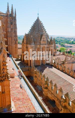Torre del Gallo from the terrace of the New Cathedral. Salamanca,  Spain. Stock Photo