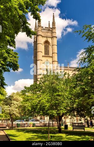 LONDON ENGLAND CHELSEA THE CLOCK TOWER OF ST LUKE'S PARISH CHURCH SYDNEY STREET Stock Photo