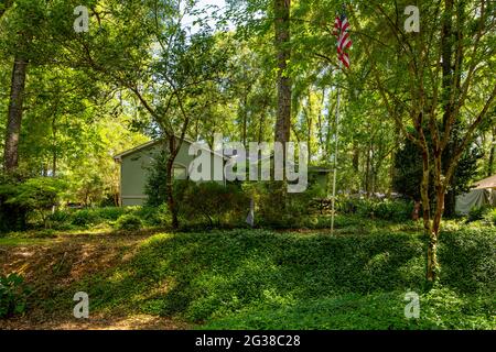 Tallahassee, FL, USA - May 12, 2021: Single family house in Tallahassee Florida USA Stock Photo