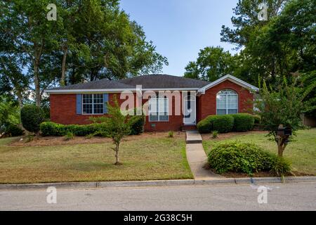 Tallahassee, FL, USA - May 12, 2021: Single family house in Tallahassee Florida USA Stock Photo