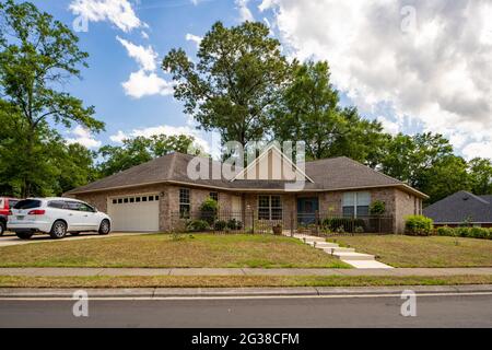 Tallahassee, FL, USA - May 12, 2021: Single family house in Tallahassee Florida USA Stock Photo