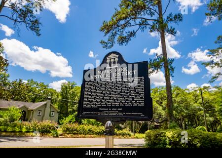 Tallahassee, FL, USA - May 12, 2021: Single family house in Tallahassee Florida USA Stock Photo