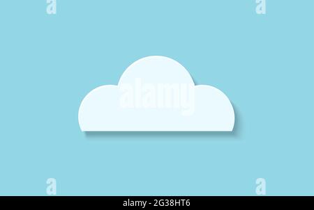 Cloud in a minimal style Stock Vector