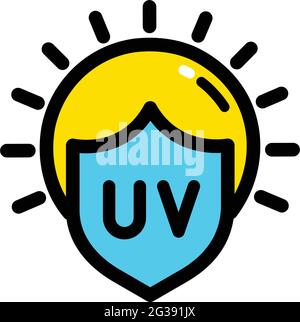 Sun cream icon. Outline Sunblock vector icon for web design isolated on white background Stock Vector