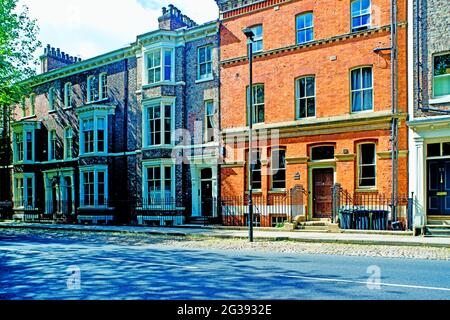 Period Houses, Bootham , York, England Stock Photo