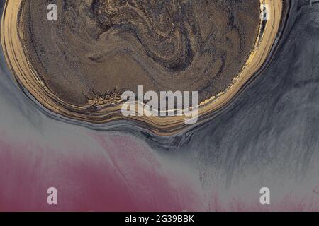 Colorful paint patterns as Abstract art background texture Stock Photo