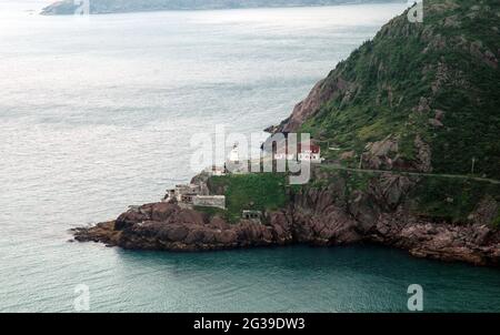 Fort Amherst taken from Signal Hill, St. John's Newfoundland, Canada Stock Photo