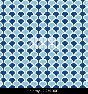 Seamless Japanese decorative pattern background Stock Vector