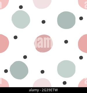 Abstract round seamless pattern Stock Vector