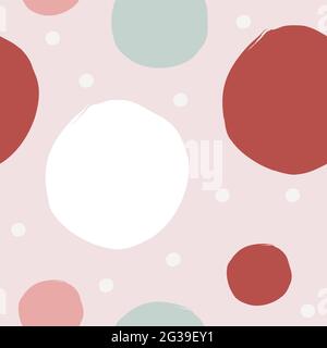 Cute abstract hand-drawn seamless pattern Stock Vector