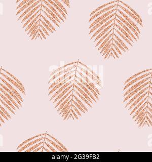 Vector illustration with gold seamless pattern Stock Vector