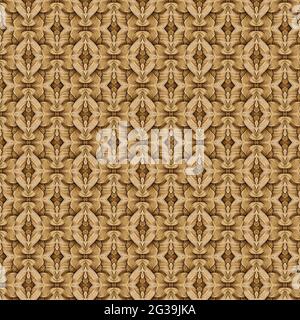 Style seamless geometric pattern in beige, fabric repeating texture Stock Photo