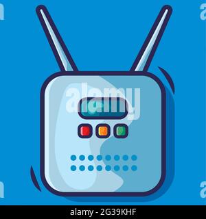 wifi router vector illustration in flat style Stock Vector