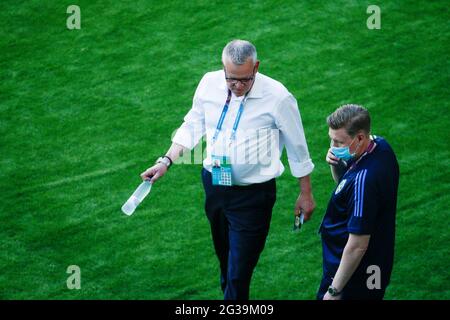 Seville, Spain. 14th June, 2021. Janne Andersson, head coach of Sweden during the UEFA EURO 2020, Group E football match between Spain and Sweden on June 14, 2021 at La Cartuja stadium in Seville, Spain - Photo Joaquin Corchero / Spain DPPI / DPPI / LiveMedia Credit: Independent Photo Agency/Alamy Live News Stock Photo