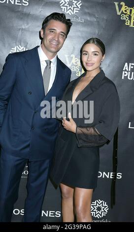 Gilles Marini and Olivia Culpo attend The Red Carpet Carpet Screening of 'Venus As A Boy' on June 14, 2021 at Fotografiska New York in New York, New York. photo by Robin Platzer/Twin Images phone number 212-935-0770 Robin Platzer/ Twin Images/ Credit: Sipa USA/Alamy Live News Stock Photo