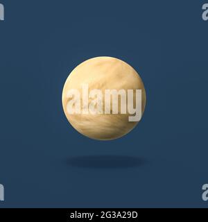 Venus Planet on Blue Background Stock Photo