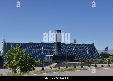 Luxemburg, Luxembourg. 13th June, 2021. The Luxexpo Exhibition and Congress Centre The Box Credit: Horst Galuschka/dpa/Alamy Live News Stock Photo