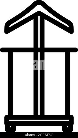 Hanger Stand Icon. Bold outline design with editable stroke width. Vector Illustration. Stock Vector