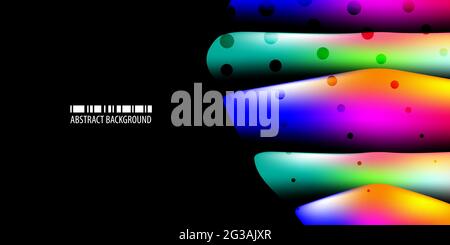 Abstract colorful background template with blended multiple bar shapes Stock Vector