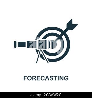 Predict, forecast icon vector line logo mark or symbol set collection ...