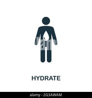Water Balance icon. Monochrome simple Detox Diet icon for templates ...