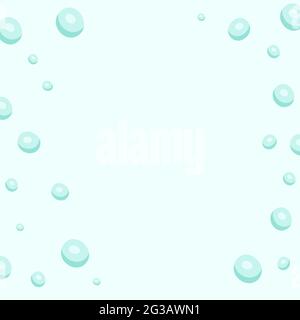 frame from soap bubbles. Vector illustration Stock Vector