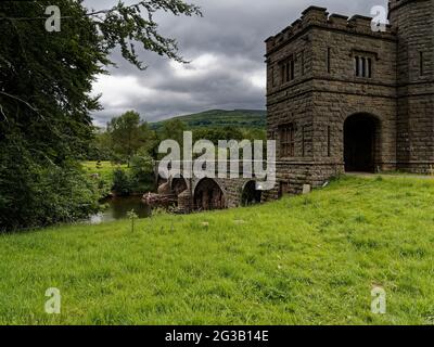 Glanusk Estate, Crickhowell, Powys. Wales, UK Stock Photo