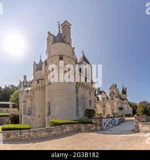 Overlooking the River Loire from Chateau d'Amboise, Amboise, Loire ...