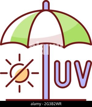 Seek shade RGB color icon Stock Vector