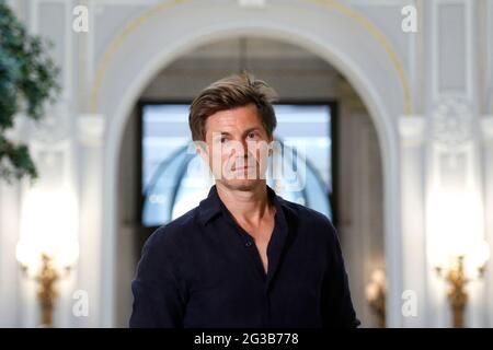 Rome, Italy. 14th June, 2021. Film director Ludovic Bergery pose for photographers during the photocall of the film Rome Photocall of the film A heart in winter, original title Un cœur en hiver at the St Regis hotel. Rome (Italy), June 14th 2021 Photo Samantha Zucchi Insidefoto Credit: insidefoto srl/Alamy Live News Stock Photo