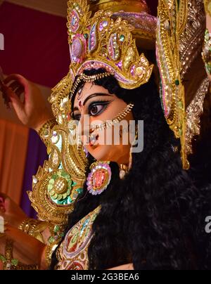 Bengali Durga Pooja at Navratri festival Stock Photo