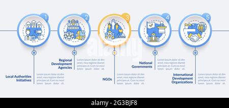 Society progress programs vector infographic template Stock Vector