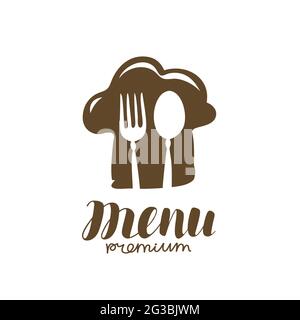 Cooking logo. Food symbol for menu restaurant or cafe Stock Vector