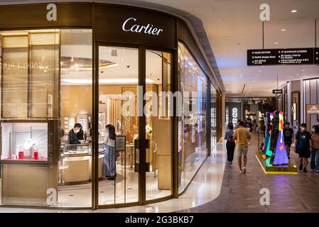 French luxury goods conglomerate Cartier store in Hong Kong