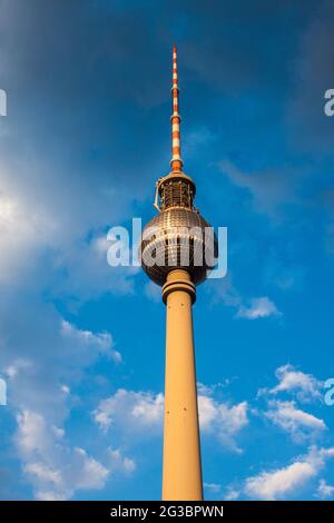 Television Tower  (Fernsehturm), Berlin, Germany Stock Photo