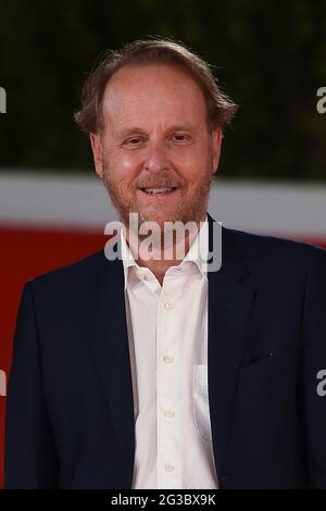 Italy, Rome, October 24, 2020 : Day 10 of the Rome Film Festival. Red carpet of the movie 'Cosa Sara'' Pictured : director Francesco Bruni    Photo © Stock Photo