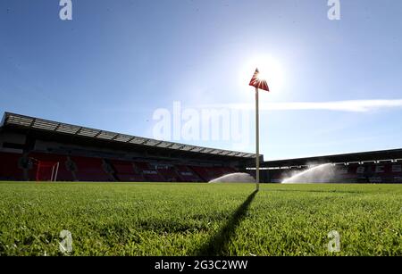 General view before the international friendly match at Parc y Scarlets in Llanelli, Wales. Picture date: Tuesday June 15, 2021. Stock Photo