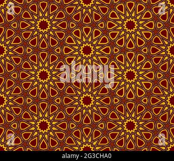 Islamic Star Pattern background Stock Vector