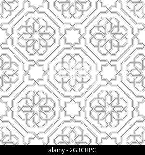 Geometric pattern grey lines with white background Stock Vector