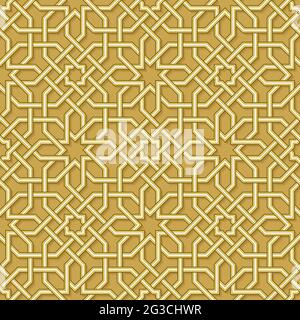 Geometric Pattern, Traditional Arabic Islamic Background, Vector Illustration Stock Vector