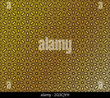 Shiny Golden Background in islamic style, Vector illustration Stock Vector