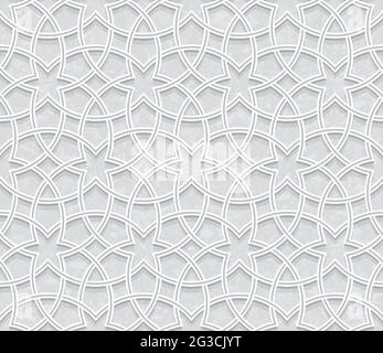 Floral geometric Pattern, Vector illustration Stock Vector