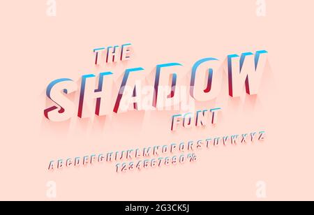 Paper 3D alphabet letters and numbers Stock Vector Image & Art - Alamy