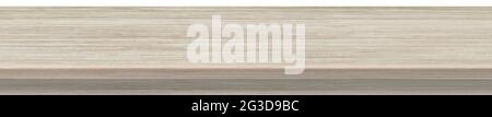 Large table top, solid wood texture, white background - Vector illustration Stock Vector