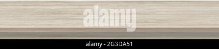 Large table top, solid wood texture, white background - Vector illustration Stock Vector